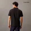 【CALVIN KLEIN】官方旗艦館 CK Smooth Cotton UV Protect Half Zip Polo衫_黑色