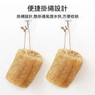 【茉家】天然附掛繩不沾油絲瓜清潔刷(小號1入)