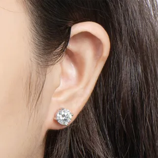 【MoonDy】飾品 耳環 女生耳環 莫桑石 純銀耳環 S925銀 耳飾 耳針 小香風耳環 氣質耳環 情