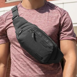 【Travelon】美國 Metro三層防盜腰包 黑 / 隨身包 貼身包 出國 男包 情人節禮物 送禮 男 女