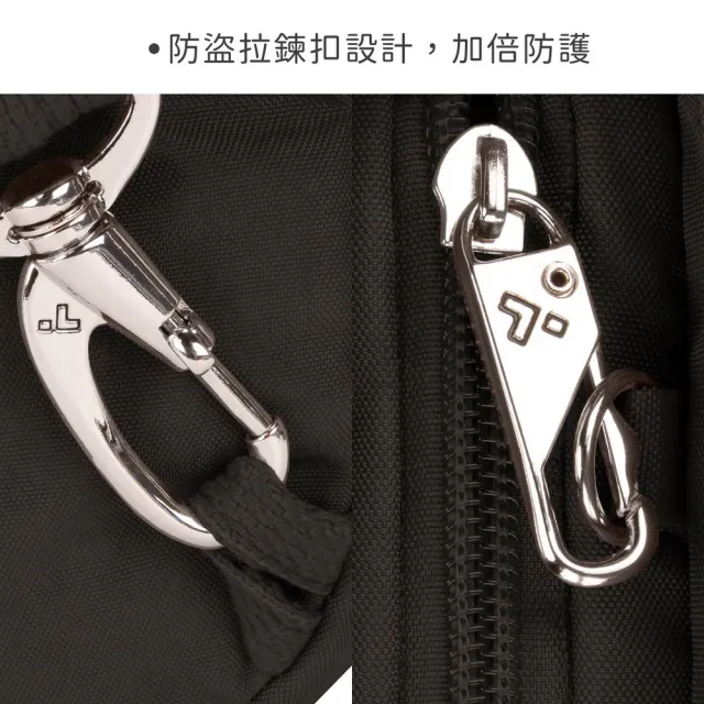 【Travelon】美國 3in1防盜托特包 黑 / 側背包 斜背包 防盜包 出國 女包 男包 RFID