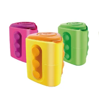 【德國LYRA】Groove雙孔削筆器-1入(削鉛筆機 削鉛筆 大小通吃 削鉛筆器 筆削)