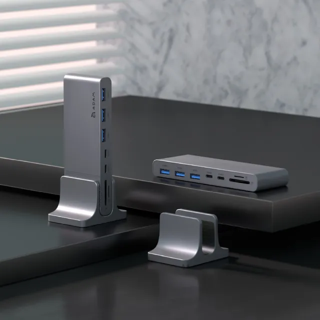 【ADAM 亞果元素】Hub Pro S USB-C 十二合一多功能集線器(全金屬鋁合金打造)
