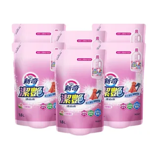 【新奇】潔艷漂白水 沁雅薔薇香補充包(1600ml x6入/箱)