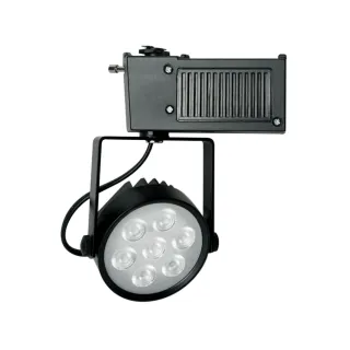 【E極亮】2入組 LED 7W 全電壓 聚光 黑殼 軌道燈 投射燈