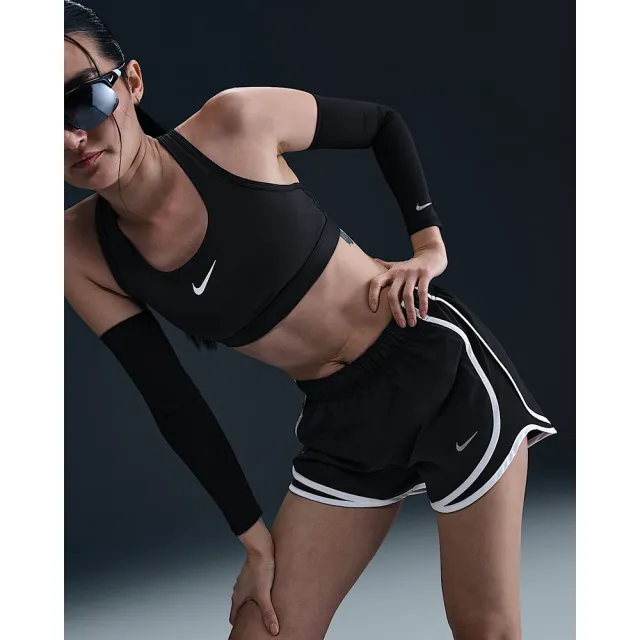 【NIKE 耐吉】短褲 運動 休閒 中腰 跑步 女 AS W NK TEMPO DF MR 3” SHORT 黑色(HM6097010)