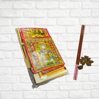 【上芳香業】誠意滿滿 正錫箔金紙 媽祖金 天上聖母 祝壽 繞境專用 降真香X香塔(拜拜金紙組合 祝壽金)