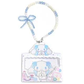 【小禮堂】雙11 Sanrio 三麗鷗 x 粧美堂 串珠票卡包 緞帶款 美樂蒂 酷洛米 大耳狗(平輸品)