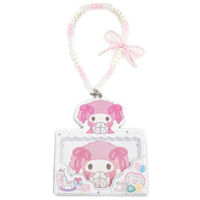 【小禮堂】雙11 Sanrio 三麗鷗 x 粧美堂 串珠票卡包 緞帶款 美樂蒂 酷洛米 大耳狗(平輸品)
