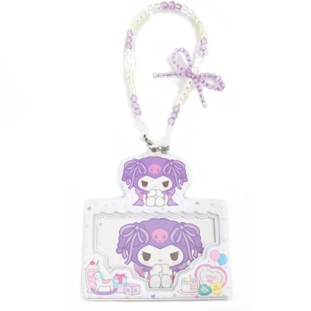 【小禮堂】雙11 Sanrio 三麗鷗 x 粧美堂 串珠票卡包 緞帶款 美樂蒂 酷洛米 大耳狗(平輸品)