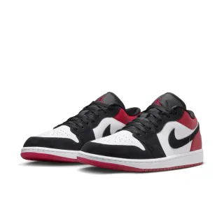 【NIKE 耐吉】籃球鞋 休閒鞋 男鞋 AIR JORDAN 1 LOW SE 緩震 抓地力 氣墊 AJ1 白黑紅色(IB8971106)