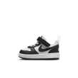 【NIKE 耐吉】休閒鞋 嬰幼 男鞋 女鞋 COURT BOROUGH LOW RECRAFT TD 彈性鞋帶 皮革 白黑色(DV5458131)