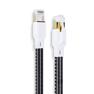 【MAGIC】Cat.8 40G 室外線 極高速純銅編織扁線乙太網路線(5M)