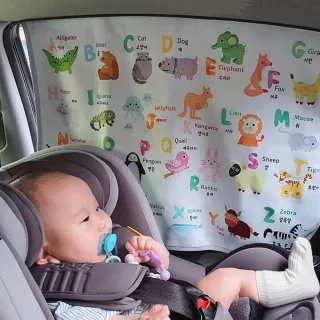 【DREAMCATCHER】磁吸抗UV汽車遮陽窗簾 2入組(汽車後座遮陽/車窗遮陽/遮陽簾/汽車窗簾/車用窗簾)