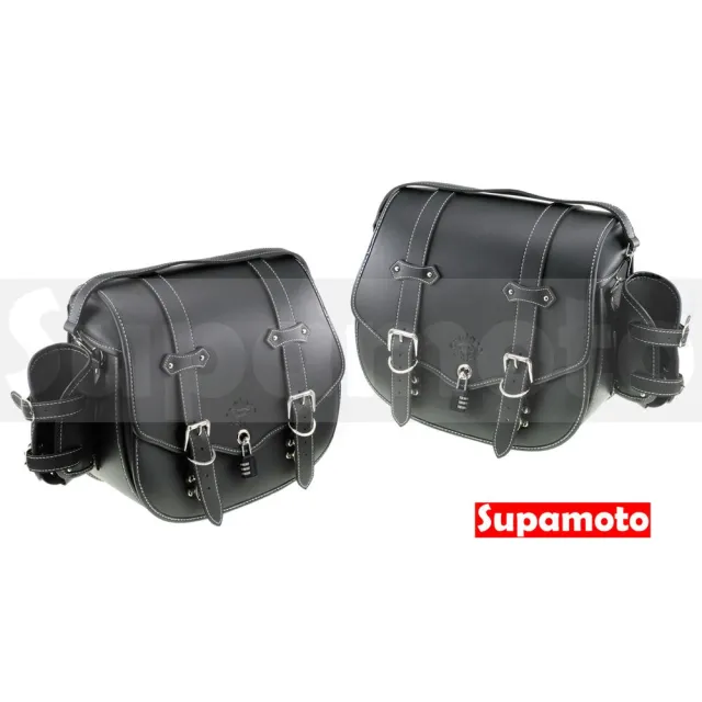 【Supamoto】機車馬鞍包―快拆支架版P(皮革馬鞍袋/復古檔車改裝/可擴充/側包/側箱/加掛包包)