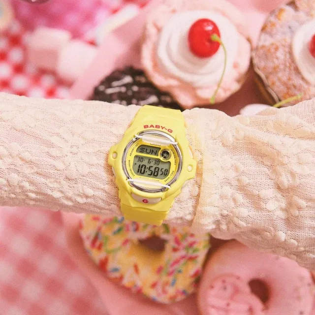 【CASIO 卡西歐】BABY-G  繽紛夢幻 200米防水 休閒數位  電子手錶42.6mm(BG-169CH-9)