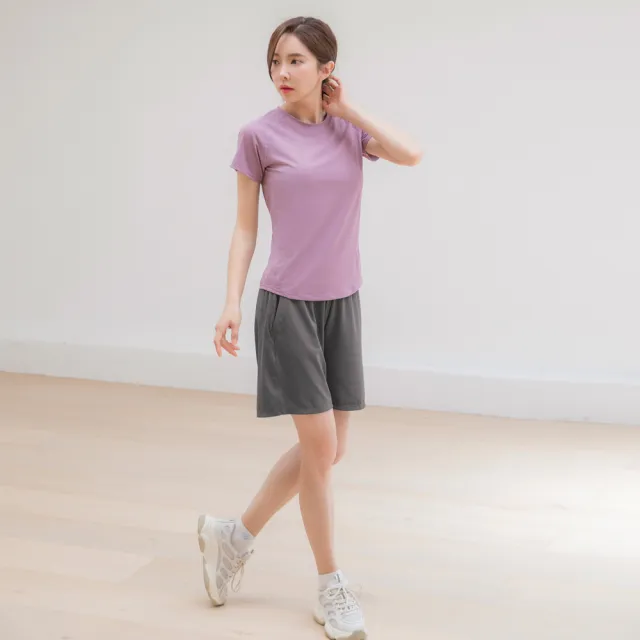 【BODYAIR】任2入 高包腰腹彈力五分闊腿褲(瑜珈.運動.慢跑.透氣.舞蹈.運動褲)