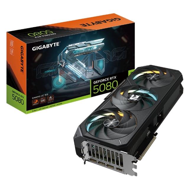 【GIGABYTE 技嘉】GeForce RTX 5080 GAMING OC 16G GV-N5080GAMING OC-16GD 顯示卡