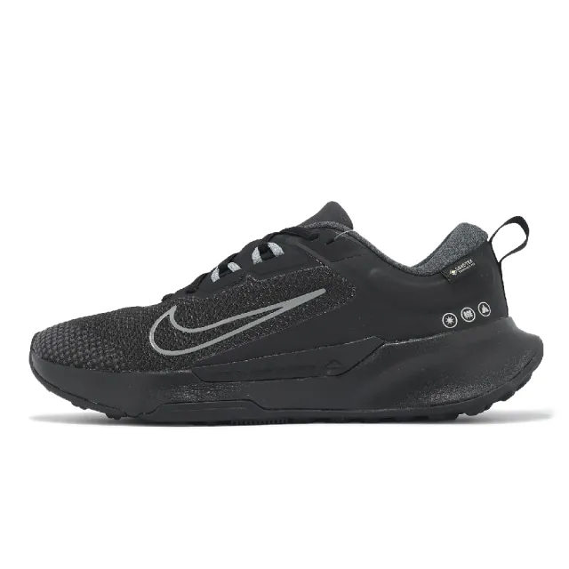 【NIKE 耐吉】越野跑鞋 Juniper Trail 2 GTX V2 男鞋 女鞋 黑 防水 戶外 機能 運動鞋(HM9734-001)