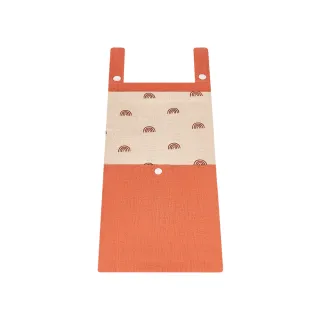 【JoyNa】清新豐布藝收納掛袋 小型收納掛袋 嬰兒床掛袋 手推車掛袋(雙耳扣.有桿皆可掛)