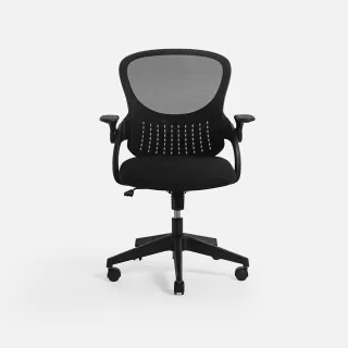 【特力屋】扶手可收合網布椅 辦公椅 電腦椅