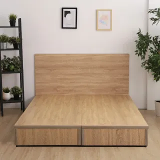 【本木】湯斯 北歐房間二件組 床頭片+六分底-雙大6尺