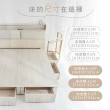 【藤原傢俬】白梧桐雙USB貓抓皮6抽床組6尺雙人加大(雙USB貓抓床頭+新6抽床底/床架+白色戀人床墊)