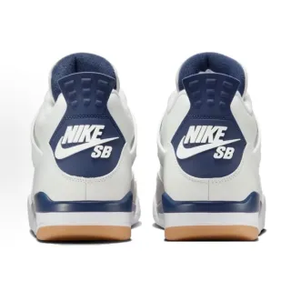 【NIKE 耐吉】Nike SB Air Jordan 4 Navy 白藍 聯名款 耐磨 高幫 男鞋 女鞋 籃球鞋 休閒鞋 DR5415-100