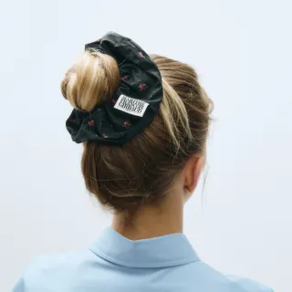 【MARITHE FRANCOIS GIRBAUD】官方旗艦 經典LOGO碎花髮圈 MFG(黑色)