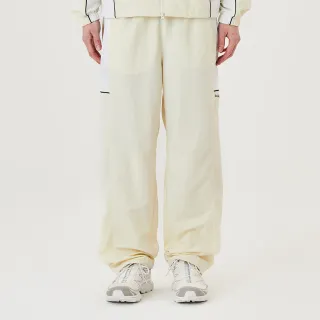 【Mark Gonzales官方旗艦】男女同款 側邊撞色休閒長褲-米白色