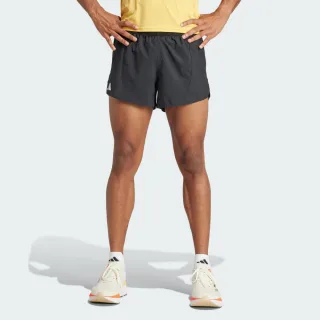 【adidas 愛迪達】短褲 男 運動褲 吸濕排汗 亞規 ADIZERO E SHORT 黑 IN1159