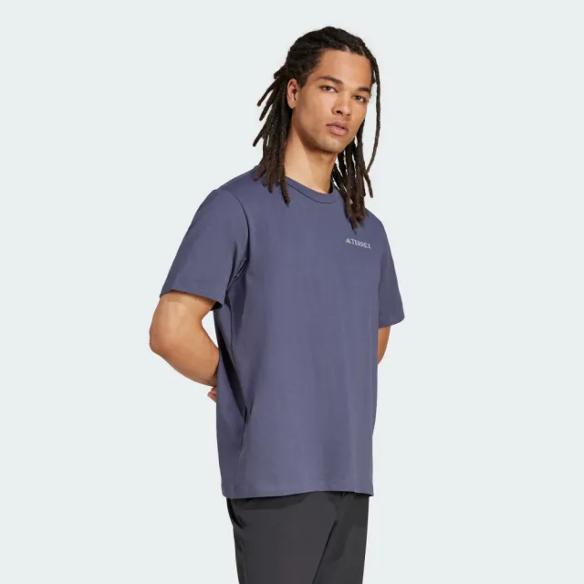 【adidas 愛迪達】短袖上衣 男 亞規 XPL POLYGIENE T 紫 JI8309