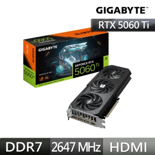 【GIGABYTE 技嘉】GeForce RTX5060 Ti GAMING OC-16GD 顯示卡(GV-N506TGAMING OC-16GD)