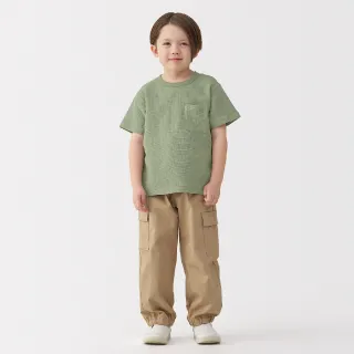 【MUJI 無印良品】兒童鬆餅紋圓領短袖T恤(共6色)