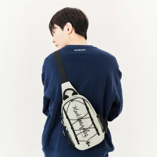 【Mark Gonzales官方旗艦】MG LOGO 單肩包 -米白色(附小天使鑰匙圈)