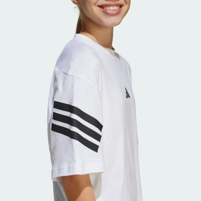 【adidas 愛迪達】FUTURE ICONS 3-STRIPES 短袖上衣 T恤 童裝 JN8088