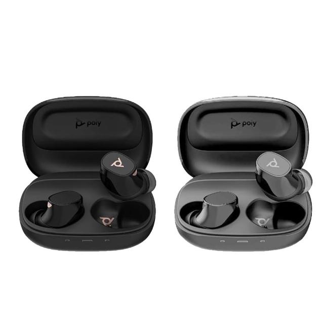 Poly Voyager Free 20 無線藍芽耳機，採用5.4藍芽版本，提供穩定傳輸與入耳式配戴舒適體驗。具防潑水功能、內建麥克風，適合通話與音樂播放。重量輕巧（耳機5.25g/耳，充電盒50.96g），支援TYPE-C充電，顏色選曜巖黑或銀河灰。通用作業系統，兩年保固，產地中國，NCC認證CCAI24LP1110T9，BSMI R3A304。