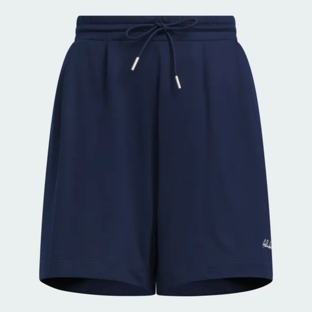 【adidas 愛迪達】短褲 女 運動褲 亞規 VER KN SHORTS 藍 JZ5847(L5053)