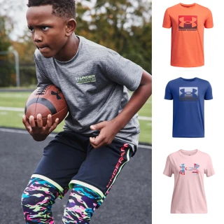 【UNDER ARMOUR】UA官方直營 童裝 男童 女童 LOGO 短袖T-Shirt 運動短袖T恤(多款任選)