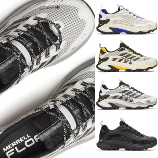 【MERRELL】MOAB SPEED 2 GTX 男款 防水 登山鞋(ML037513 粉灰 藍 黃 黑 戶外鞋 登山 越野 防水 黃金大底)