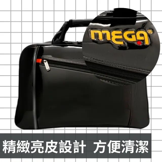 【MEGA GOLF】亮面高爾夫衣物袋A0286 獨立鞋層(旅行提袋 旅行包 衣物袋 運動包)