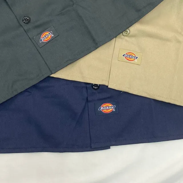 【Dickies】Dickies 574 三色 現貨 長袖 襯衫 男女皆可 鈕扣 工作服 美版偏大(長袖 襯衫7141)