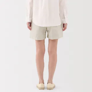 【MUJI 無印良品】女大麻混棉舒適短褲(共4色)