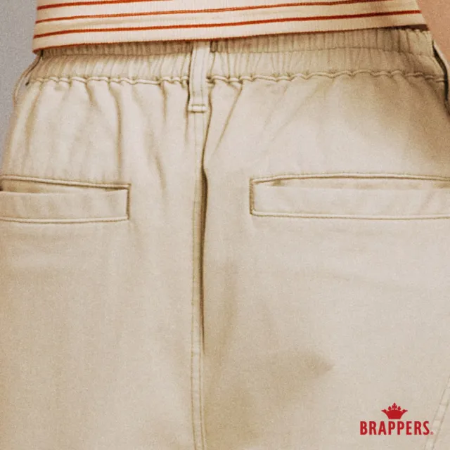 【BRAPPERS】女款 冰膚美丹寧系列-冰膚美高腰微彈大直筒褲(卡其)