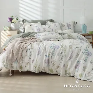 【HOYACASA  禾雅寢具】MOMO網路獨家 60支抗菌天絲兩用被床包四件組(雙人/加大多款任選 速達)