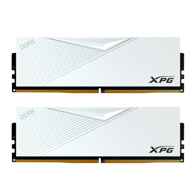 【ADATA 威剛】LANCER DDR5 6000 32GBx2 電競桌上型記憶體 白 (AX5U6000C3032G-DCLAWH)