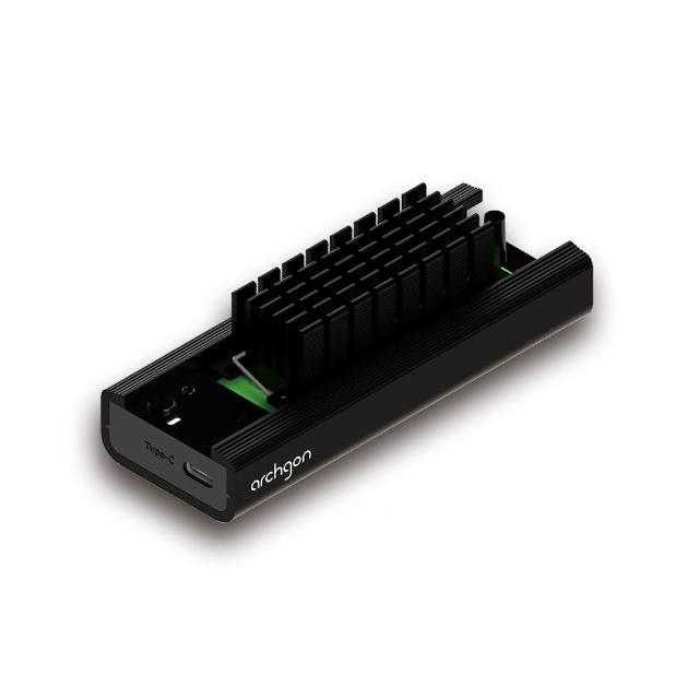 【archgon 亞齊慷】通用M.2 NVMe/SATA M.2 2242/2260/2280 SSD外接盒(MSD-3100+HS-0130-K)