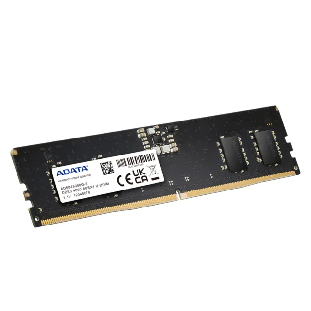 【ADATA 威剛】DDR5 4800 16GB 桌上型記憶體 (AD5U480016G-S)