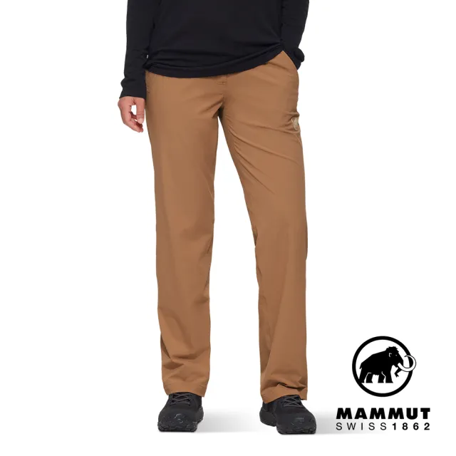 【Mammut 長毛象官方直營】Hiking V Pants Women 防曬彈性健行長褲 黏土棕 女款 #1022-02530