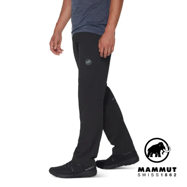 【Mammut 長毛象官方直營】Hiking V Pants Men 防曬彈性健行長褲 黑色 男款 #1022-02520